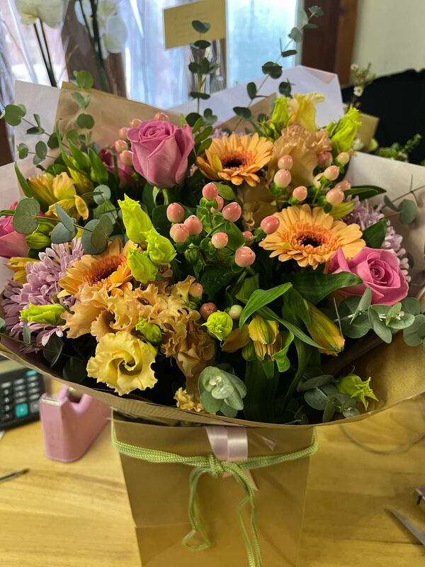 Flowers delivered to customer