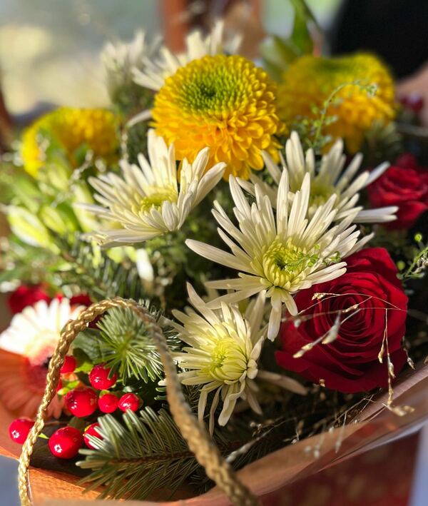 Flowers delivered to customer