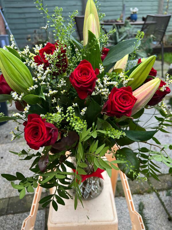 Flowers delivered to customer