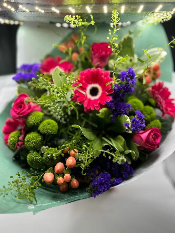 Flowers delivered to customer
