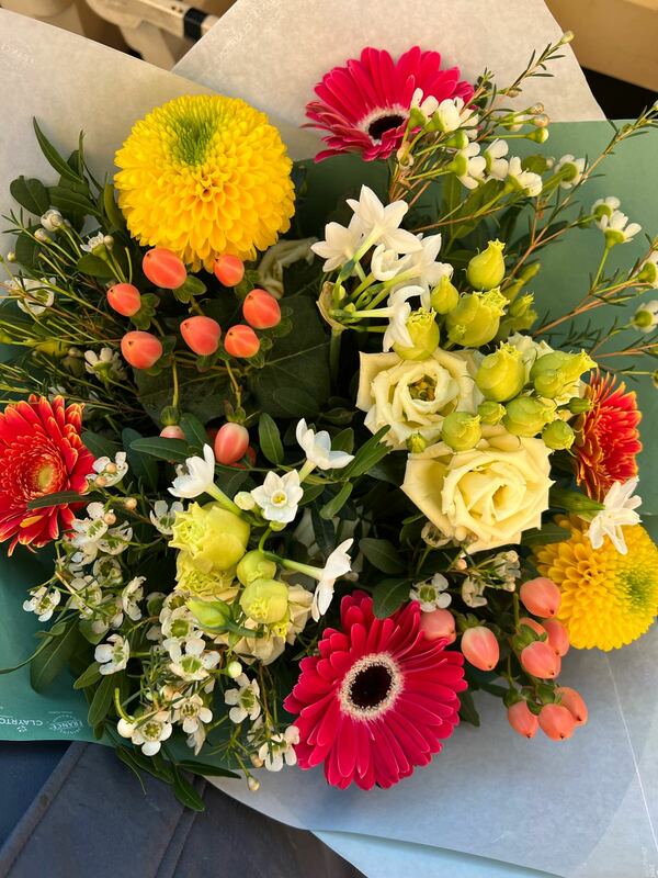 Flowers delivered to customer