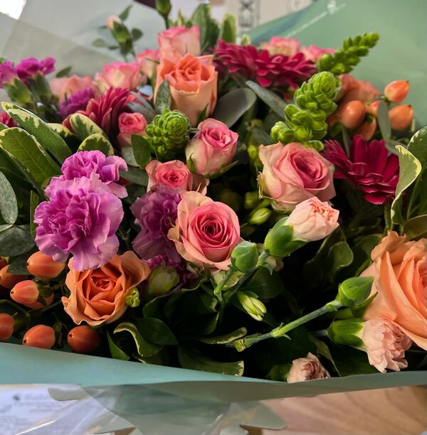 Flowers delivered to customer