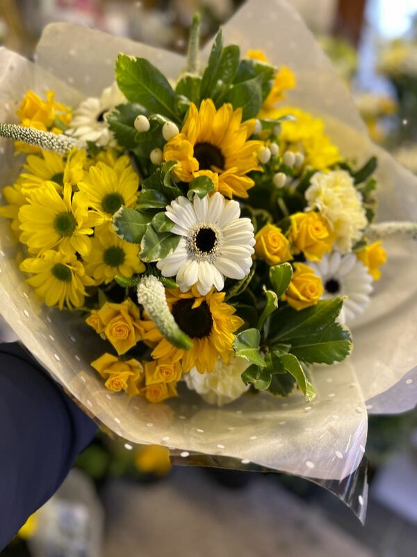 Flowers delivered to customer