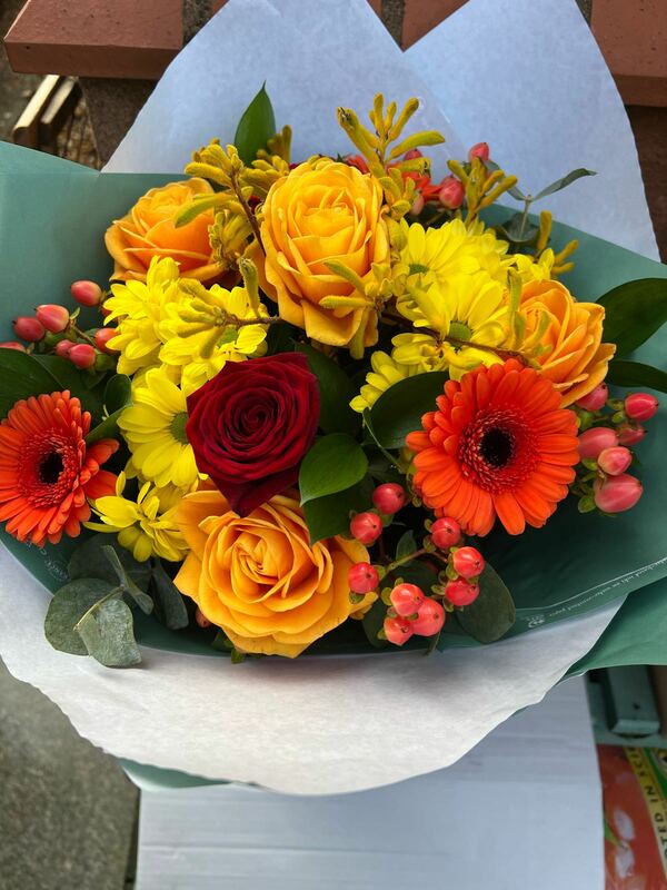 Flowers delivered to customer