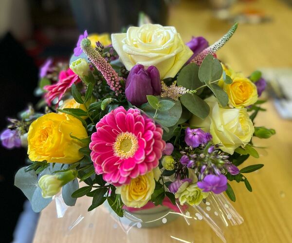 Flowers delivered to customer