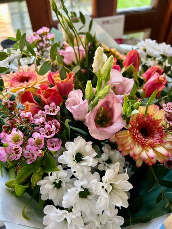 Flowers delivered to customer