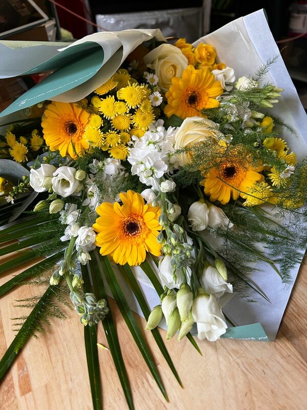 Flowers delivered to customer