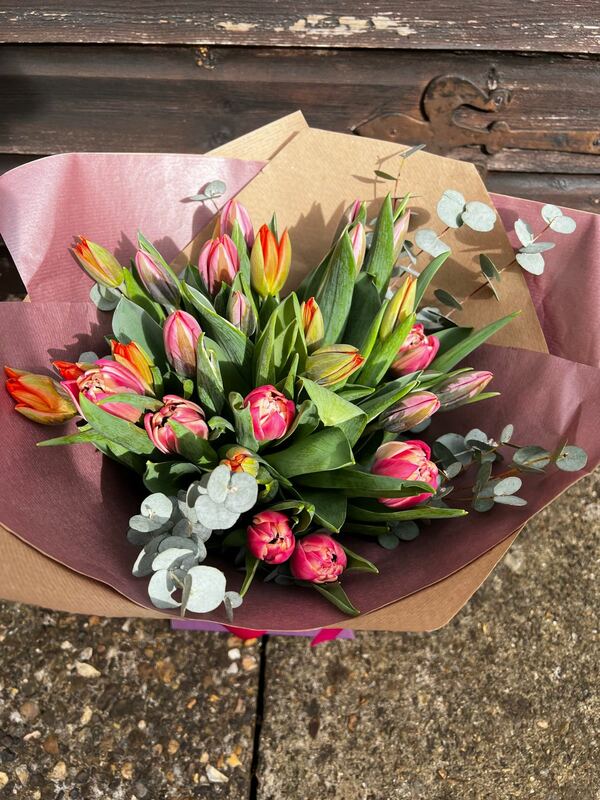 Flowers delivered to customer