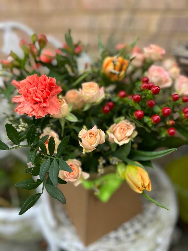 Flowers delivered to customer