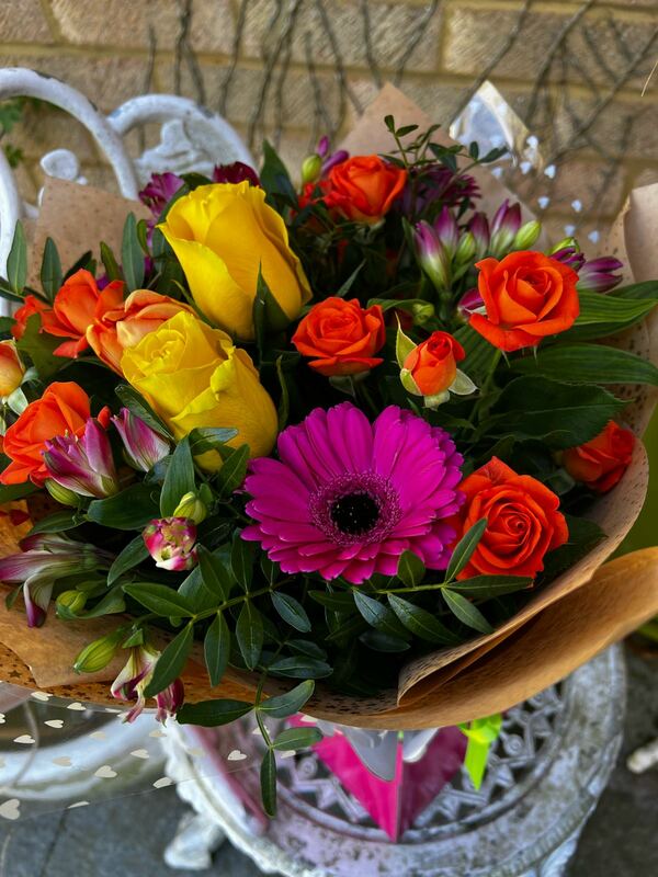Flowers delivered to customer