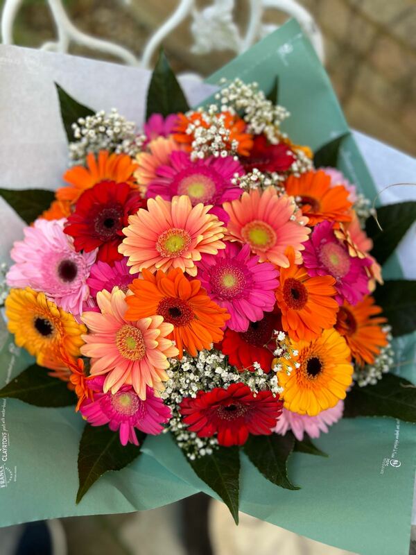 Flowers delivered to customer