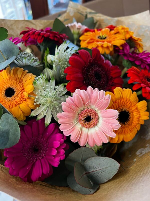 Flowers delivered to customer