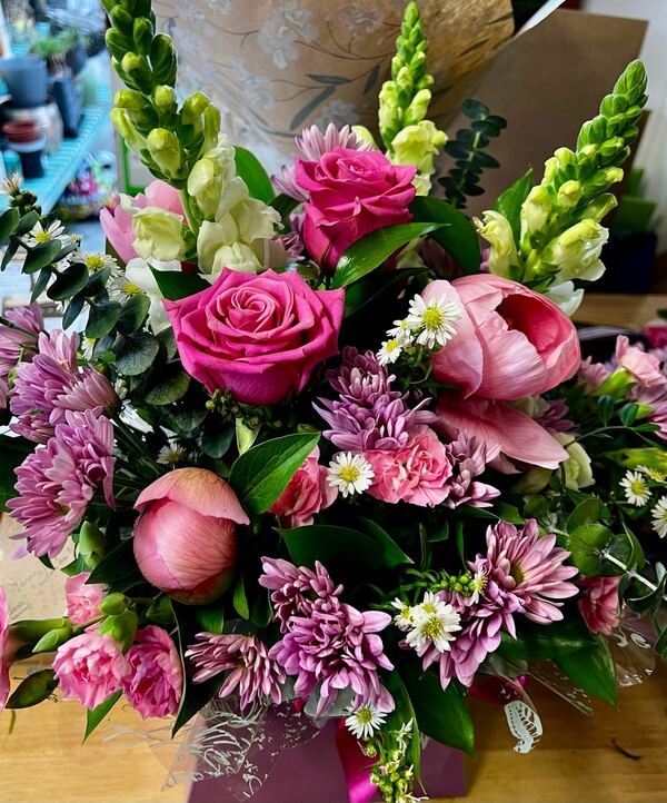Flowers delivered to customer