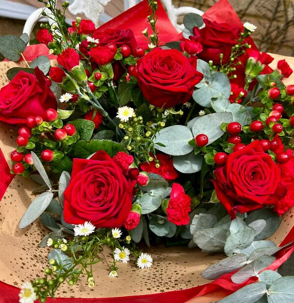 Flowers delivered to customer
