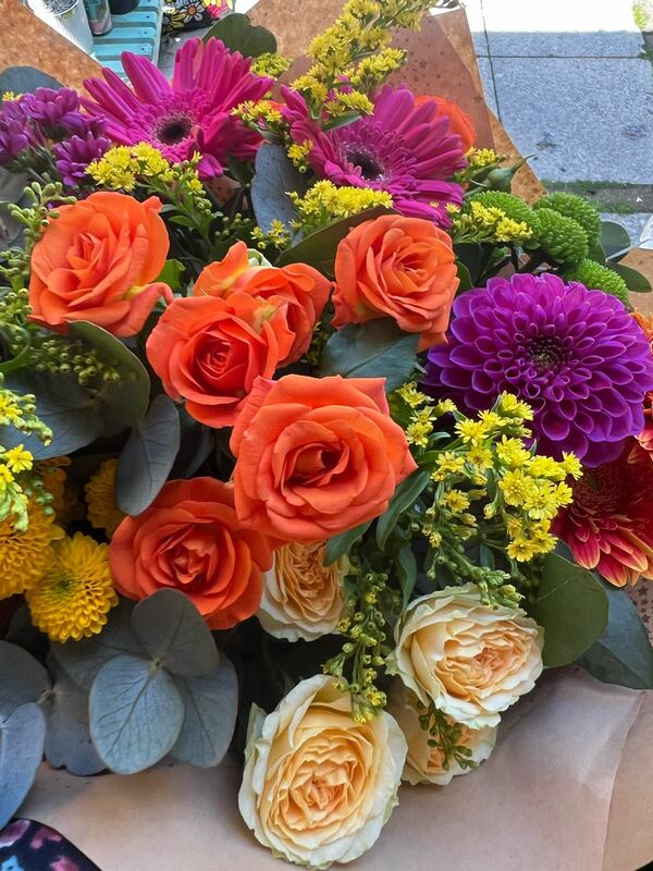 Flowers delivered to customer