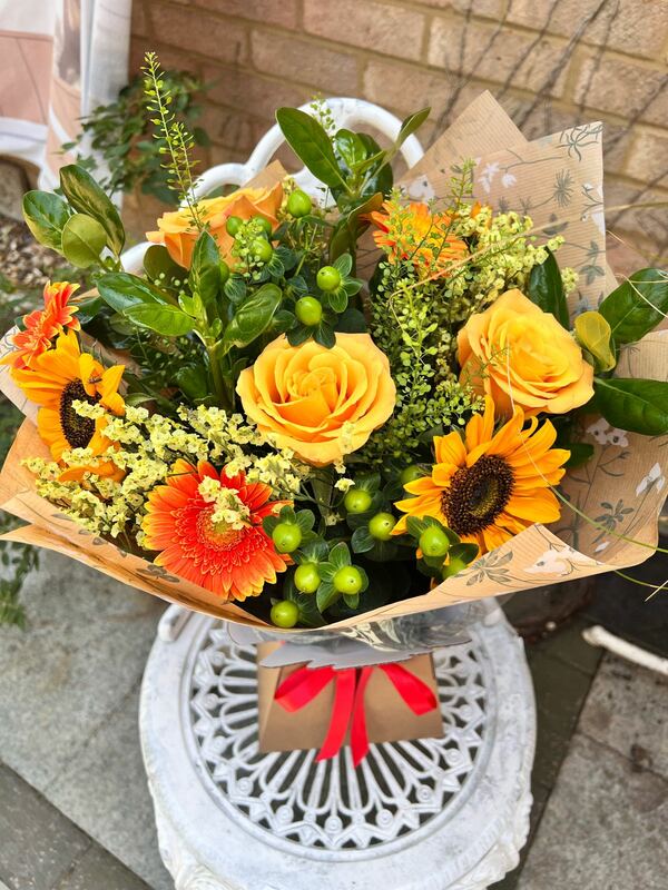 Flowers delivered to customer