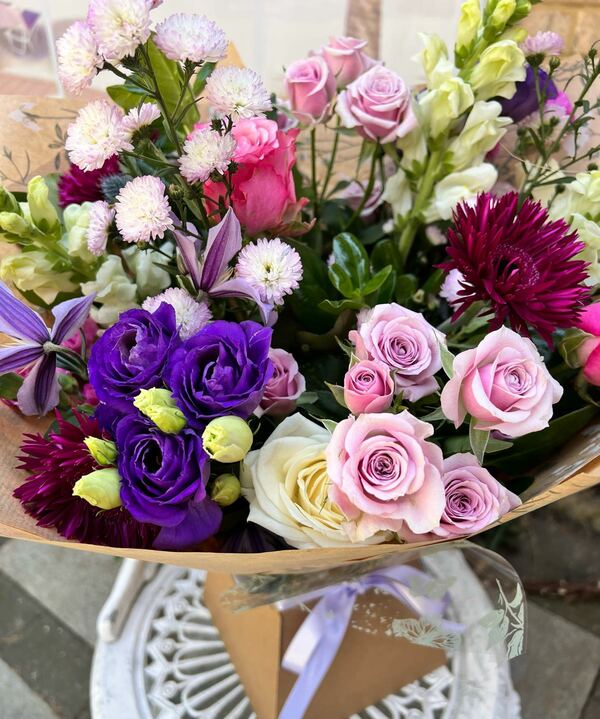 Flowers delivered to customer