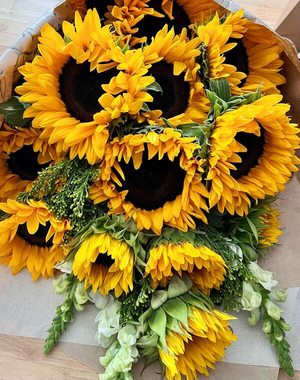 Flowers delivered to customer