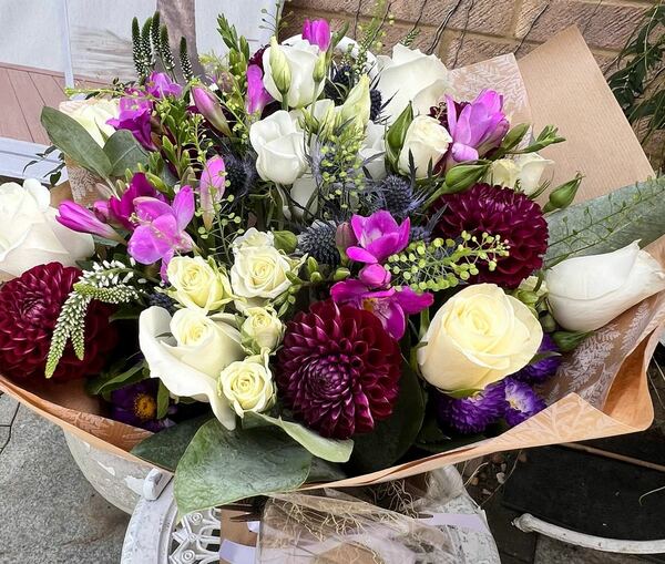 Flowers delivered to customer