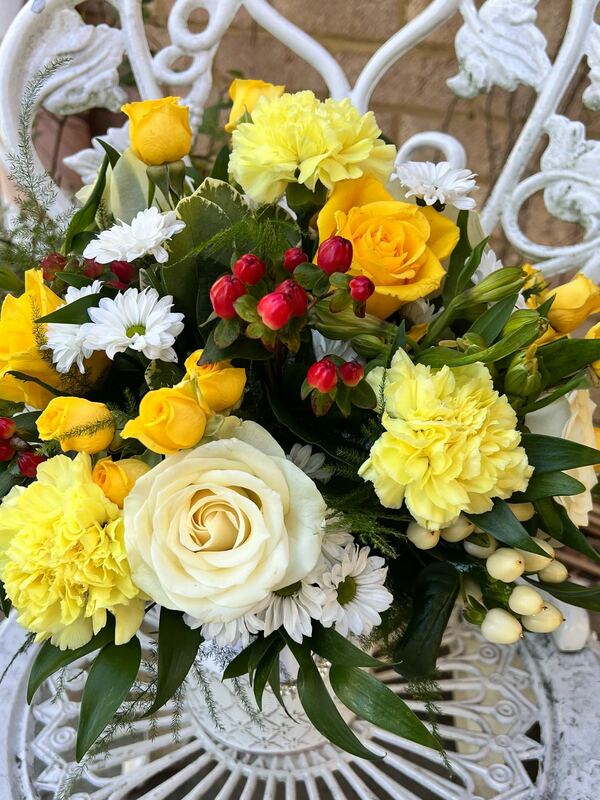 Flowers delivered to customer