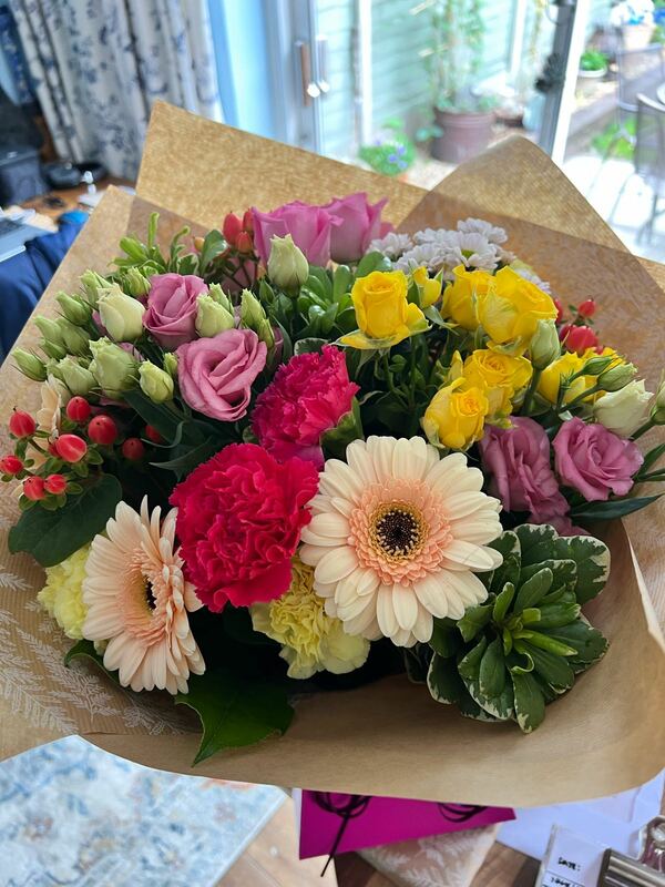 Flowers delivered to customer