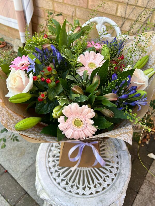 Flowers delivered to customer