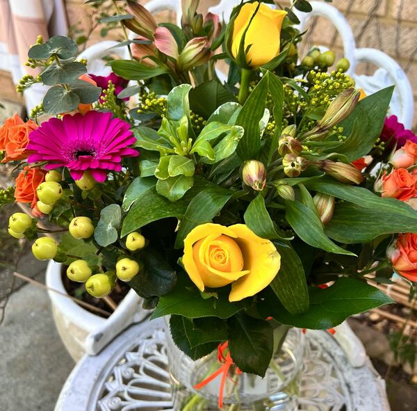 Flowers delivered to customer
