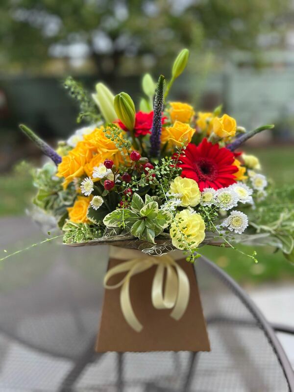 Flowers delivered to customer