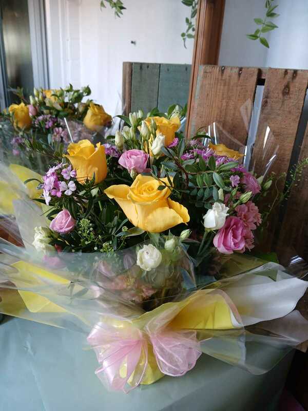 Flowers delivered to customer