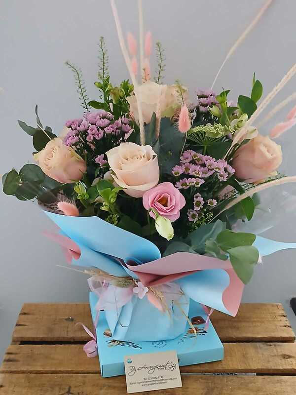 Flowers delivered to customer