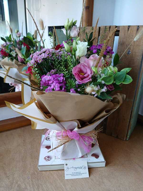 Flowers delivered to customer