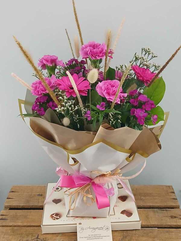 Flowers delivered to customer