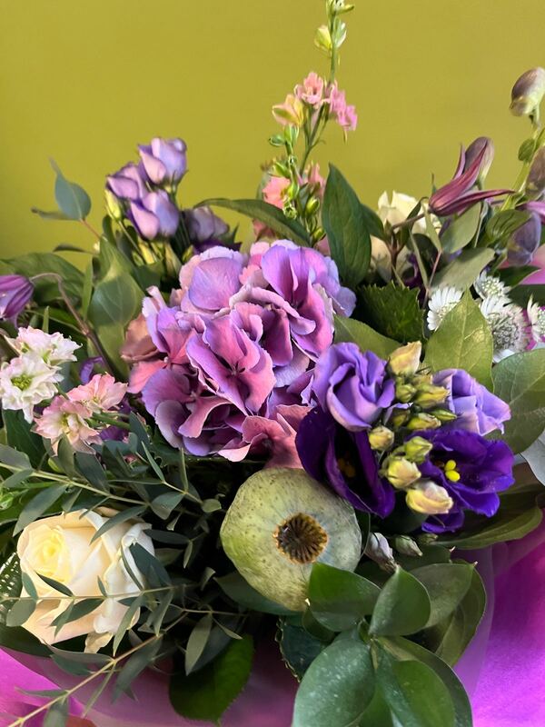 Flowers delivered to customer