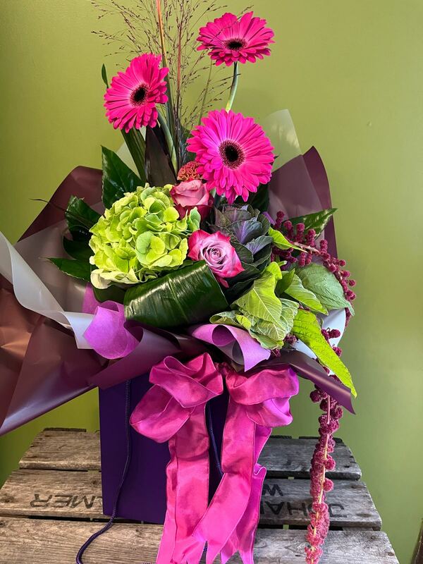 Flowers delivered to customer
