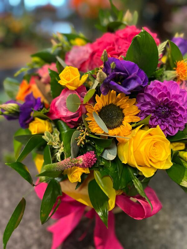 Flowers delivered to customer