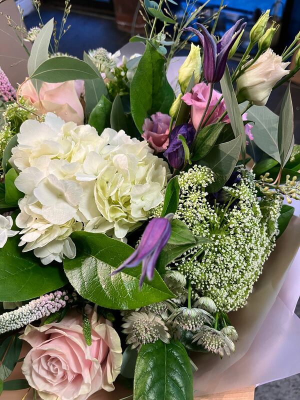 Flowers delivered to customer