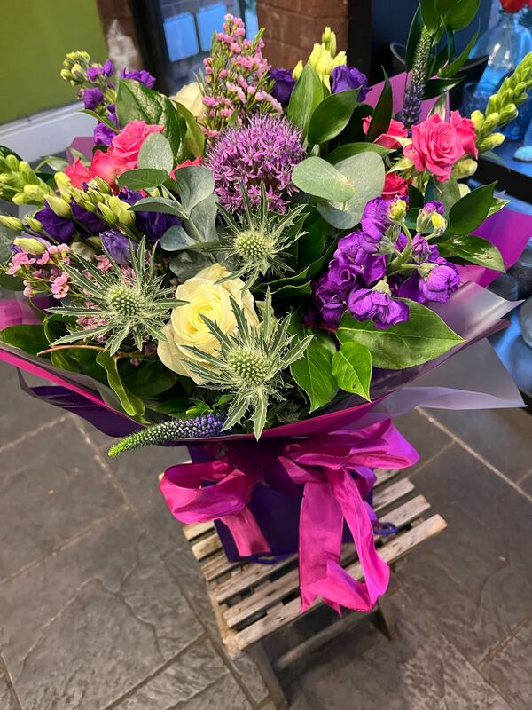 Flowers delivered to customer