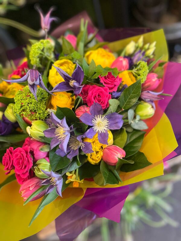 Flowers delivered to customer