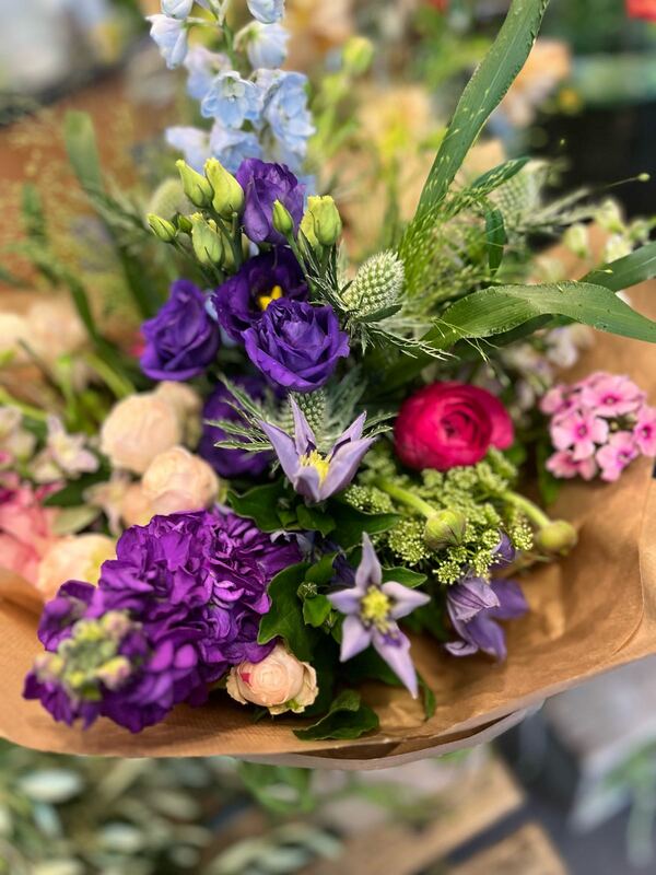Flowers delivered to customer