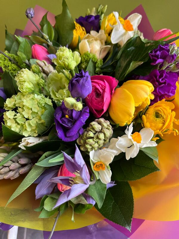 Flowers delivered to customer