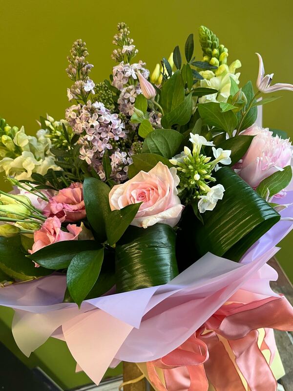 Flowers delivered to customer