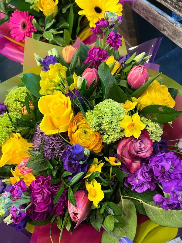Flowers delivered to customer