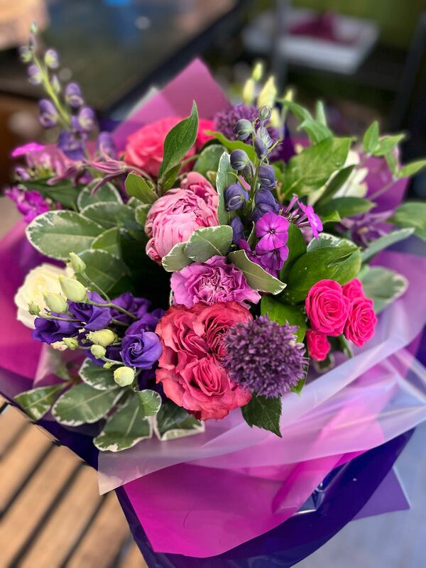 Flowers delivered to customer