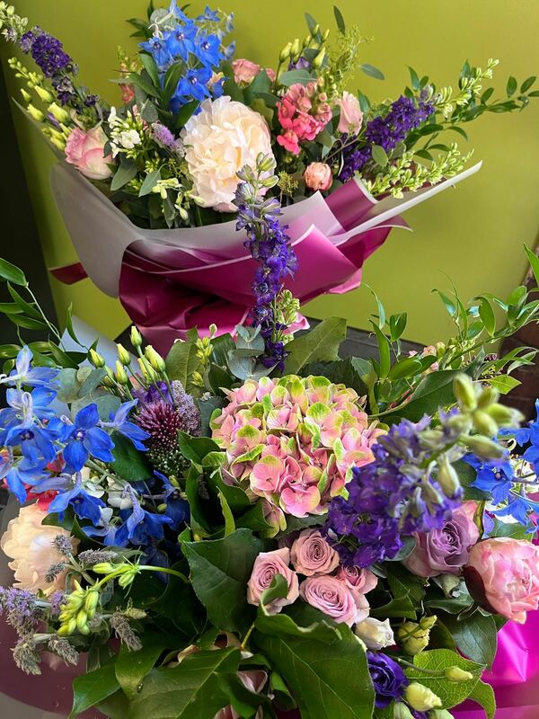 Flowers delivered to customer