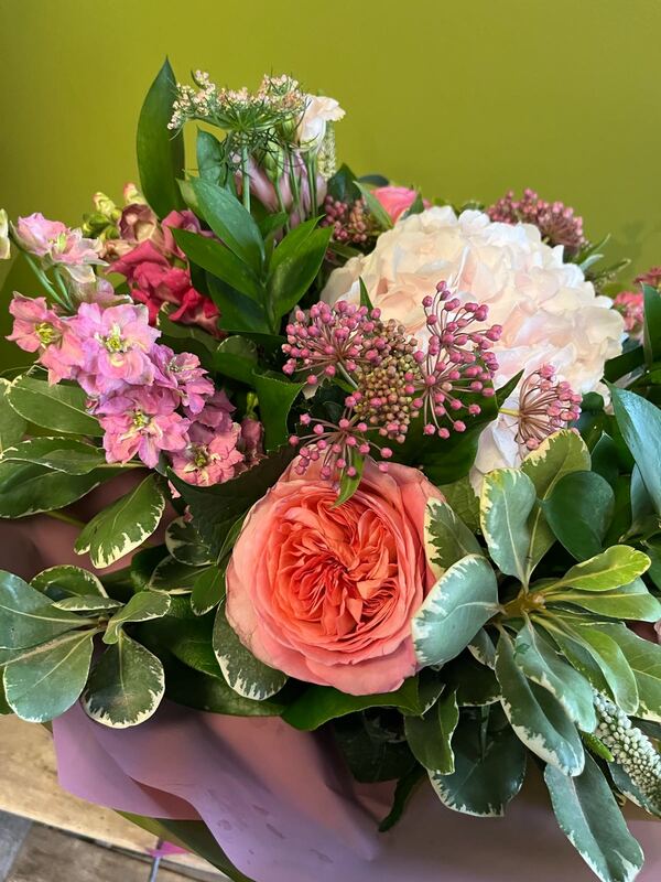 Flowers delivered to customer