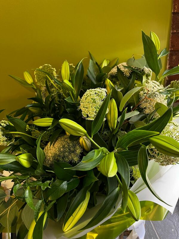 Flowers delivered to customer