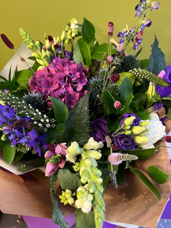 Flowers delivered to customer