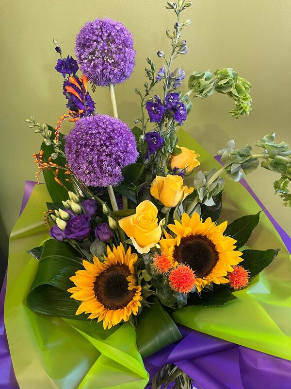 Flowers delivered to customer
