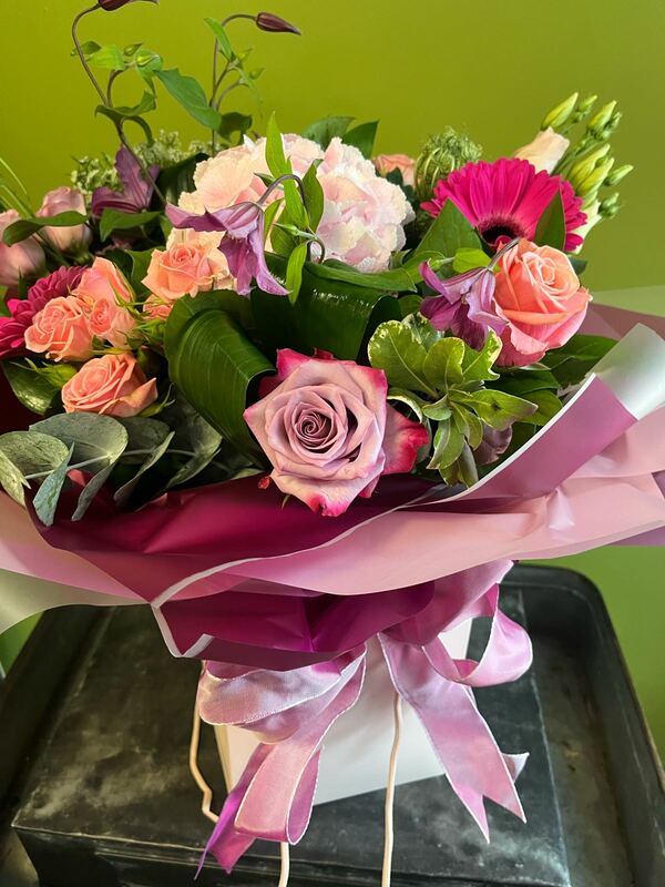 Flowers delivered to customer