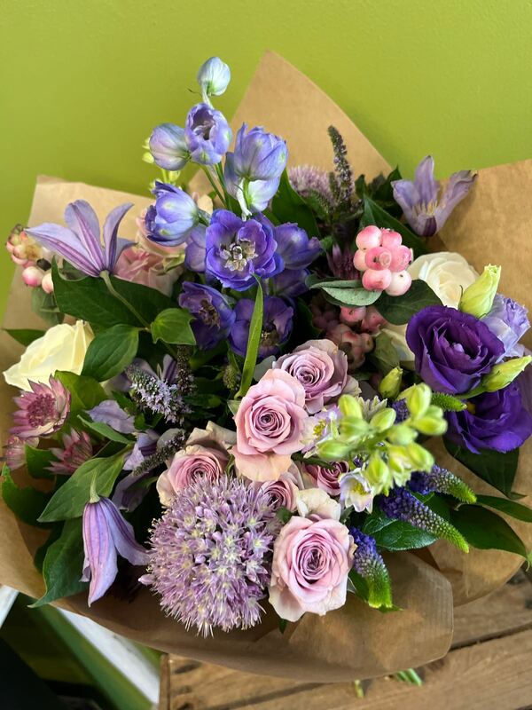 Flowers delivered to customer